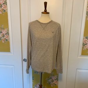 American Eagle Grey Thermal Long Sleeve
